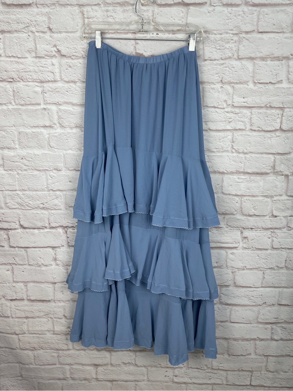 Free People Clementine Allure Blue Maxi Skirt Size XS - Picture 3 of 8